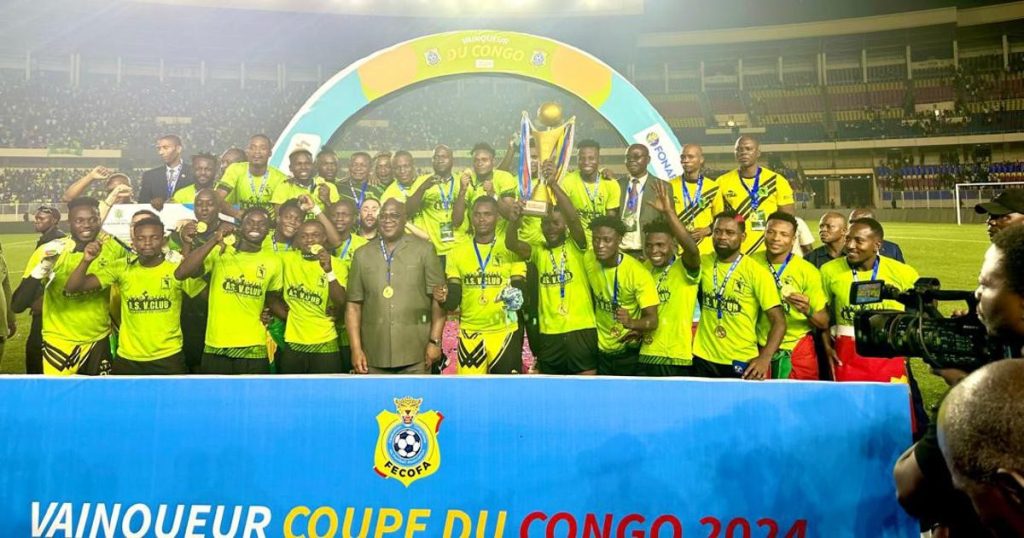 Coupe du Congo V. Club vainqueur de la 58è édition et honoré par Félix Tshisekedi